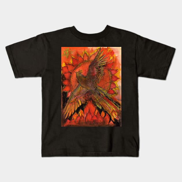 A phoenix for 2012 Kids T-Shirt by Visuddhi